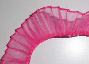 Spitze Organza 30mm (25 m), Magenta 35